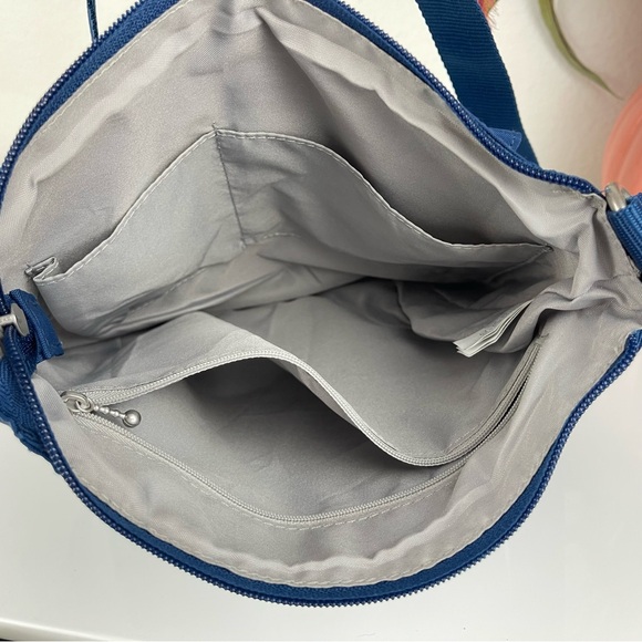 Baggallini Navy Nylon Practical Adjustable Crossbody Town Bagg - Picture 12 of 14